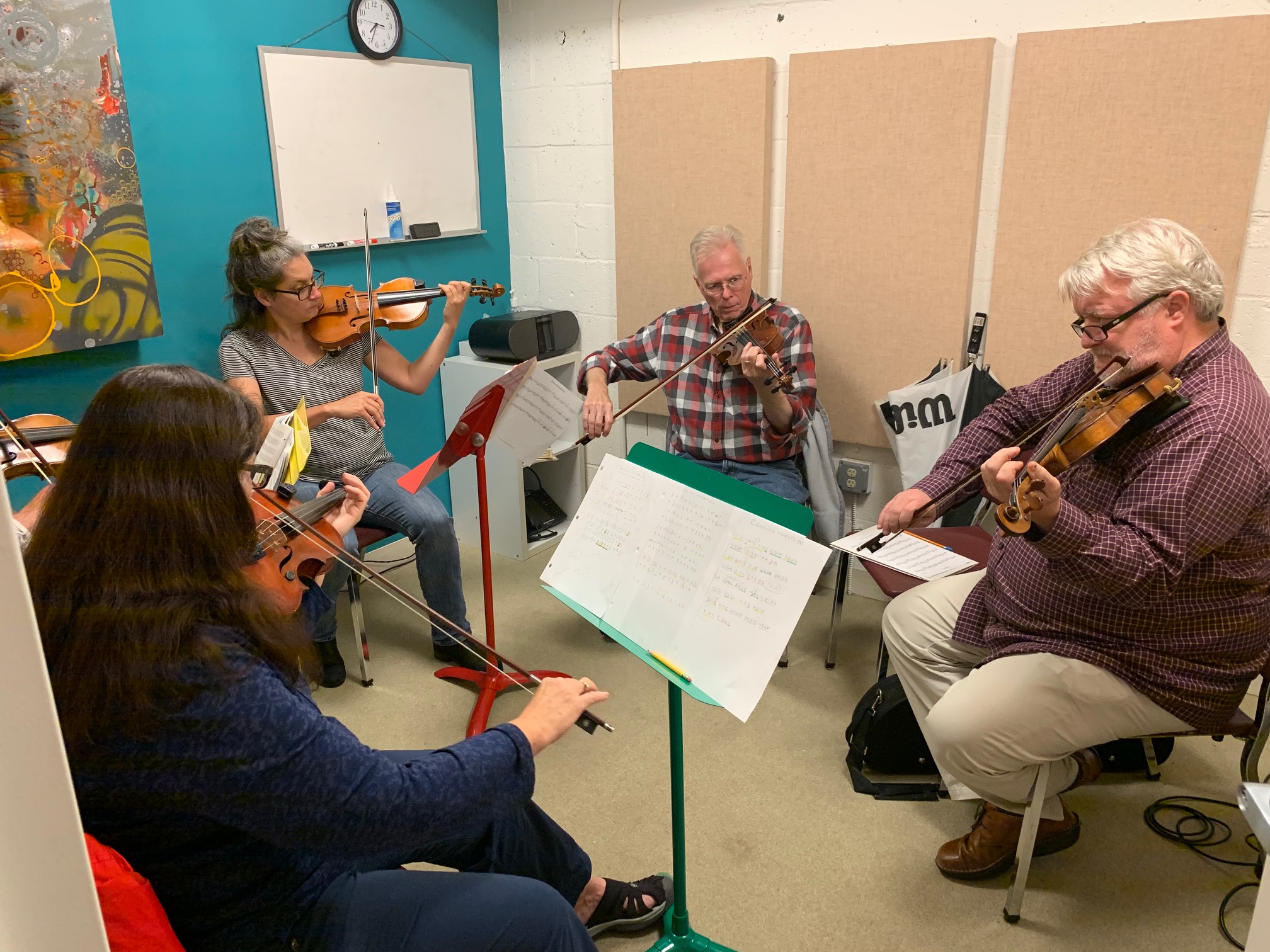 Irish Fiddle class at the Washington Conservatory of Music