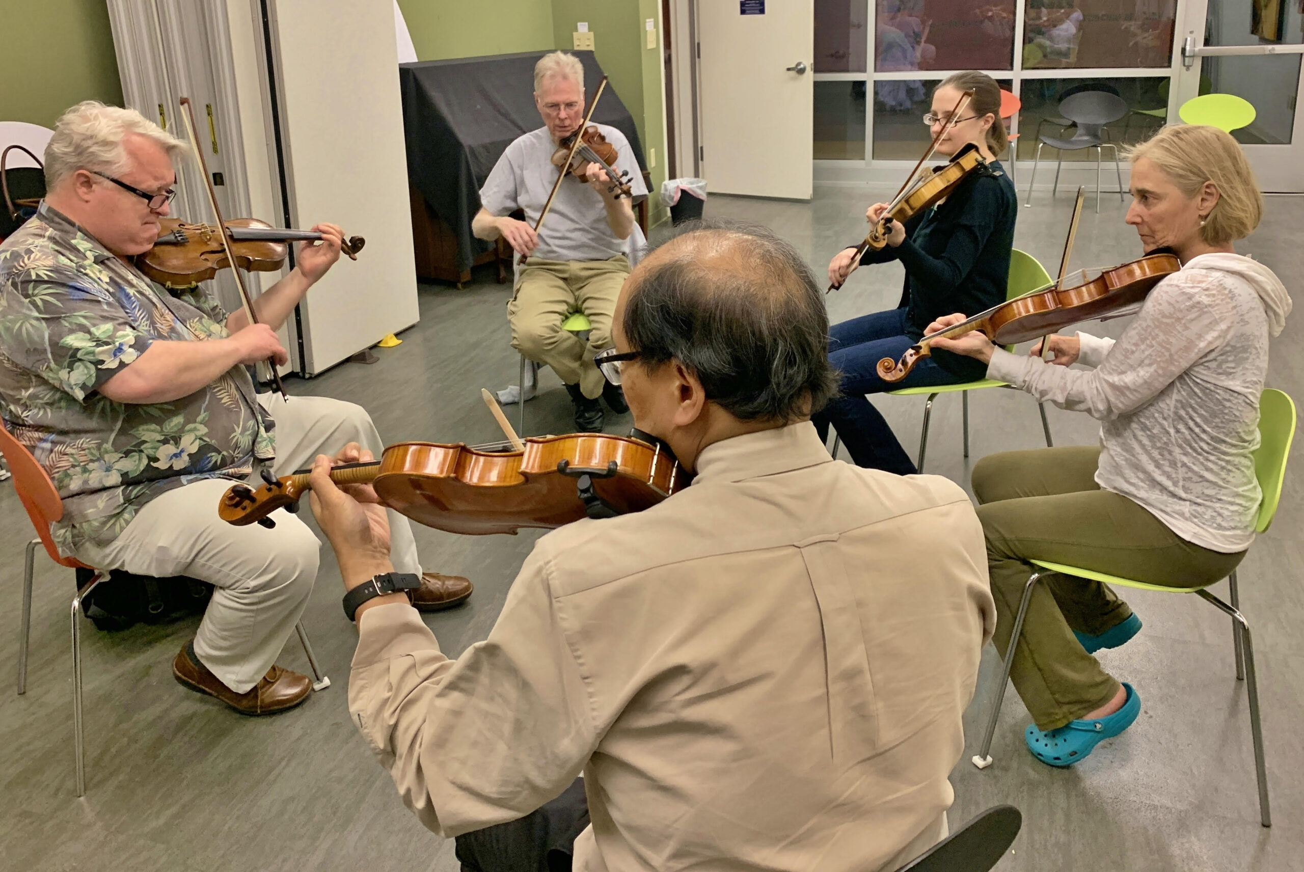 Irish Fiddle class at the Washington Conservatory of Music