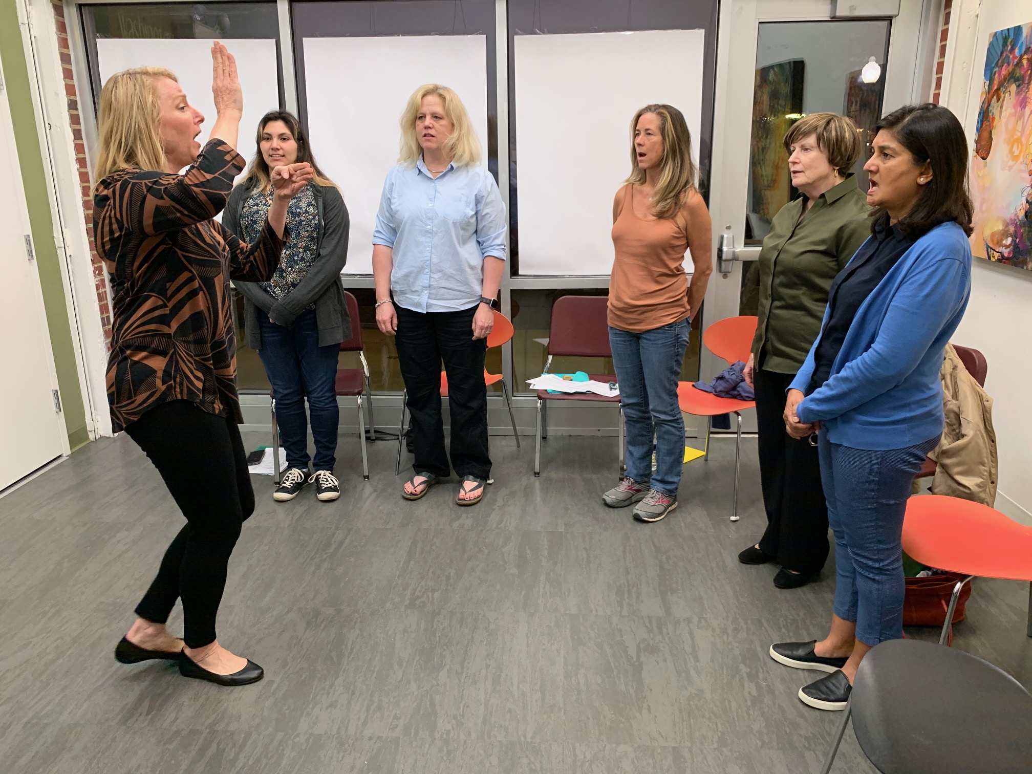 Voice class at the Washington Conservatory of Music