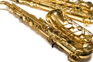 Saxophone Jazz instrument isolated