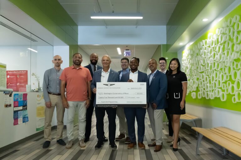 Washington Conservatory of Music Receives $25,000 Grant from Genesis Inspiration Foundation to Expand Music Education Programs