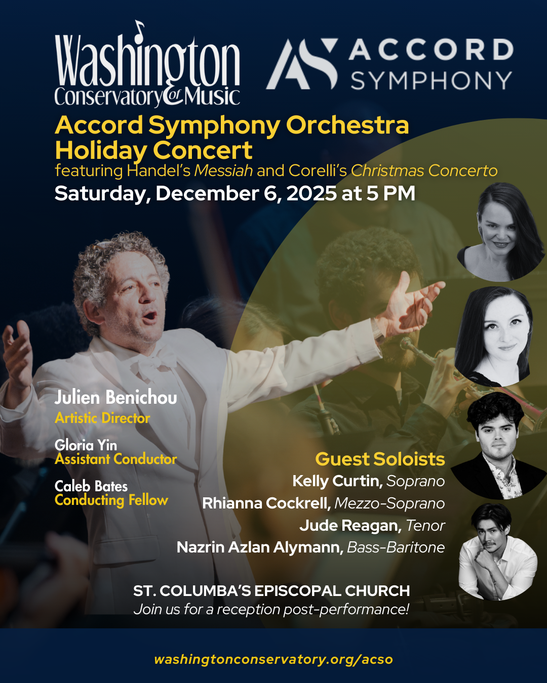 Accord Symphony Orchestra Holiday Concert featuring Handel’s Messiah and Corelli’s Christmas Concerto
