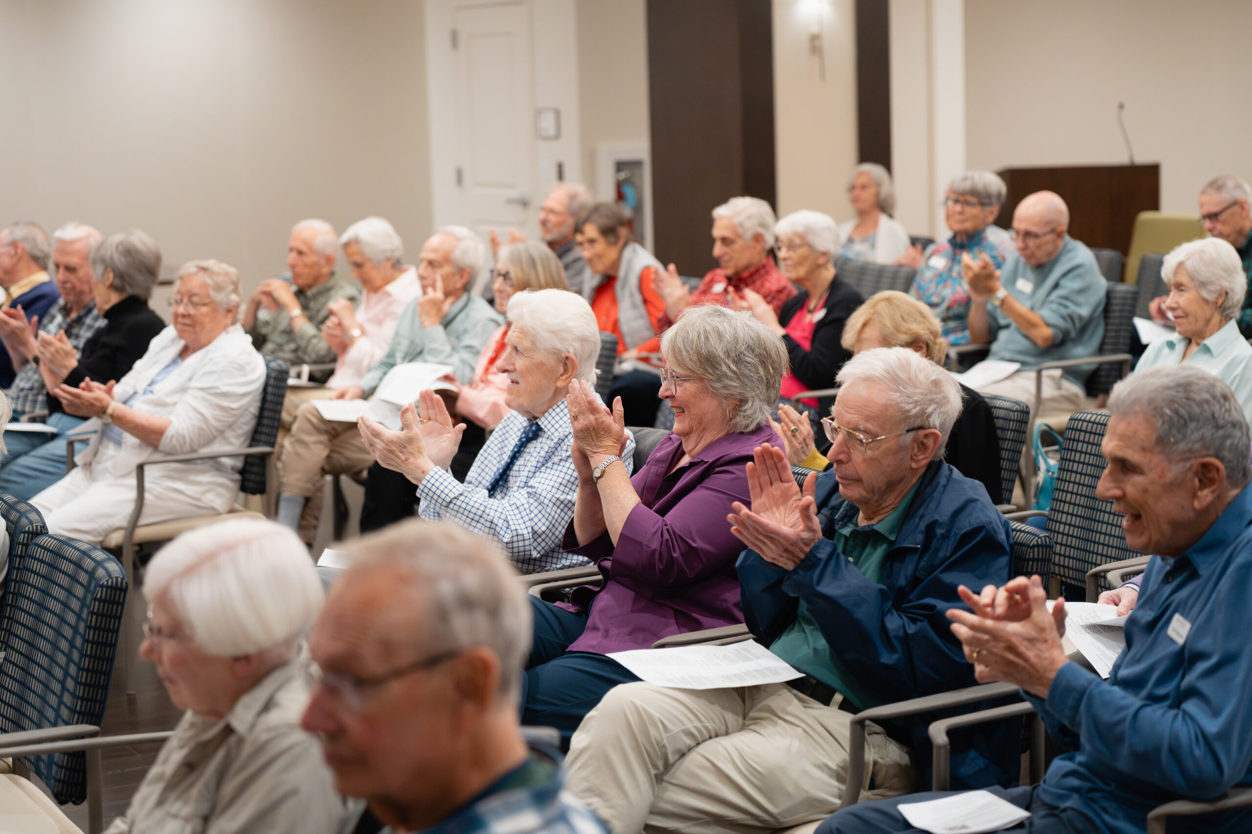 Ingleside residents attending a concert from Washington Conservatory